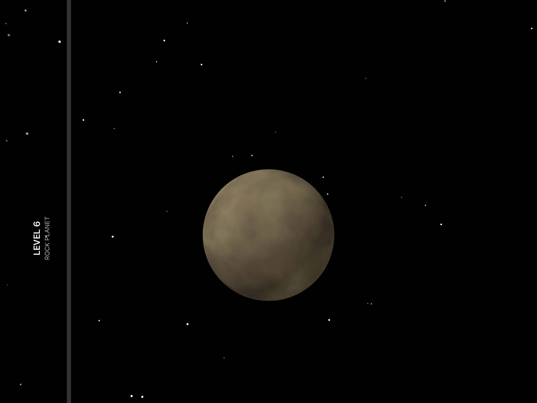 Planet Destroyer — targeting a rock planet in deep space